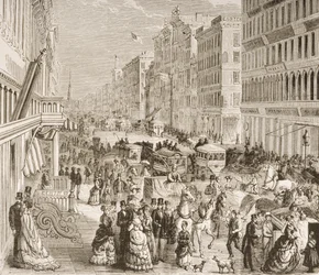 Broadway, New York City, c.1870, da 